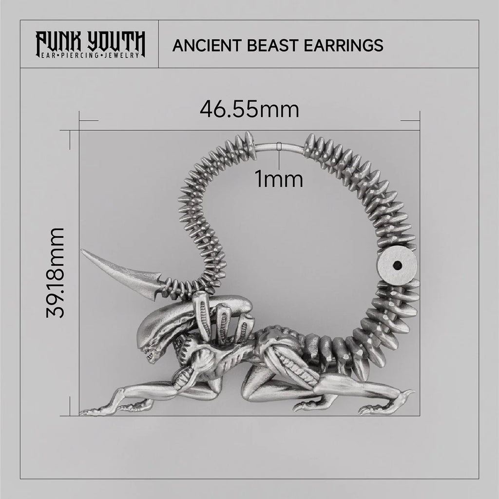 XENOMORPH ALIEN EARRINGS