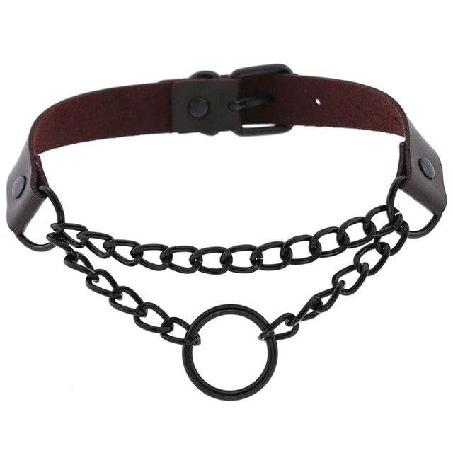 Lady Punk Chain Choker - Creepy Goth