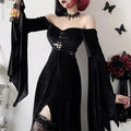 Women's Black Velvet Off-Shoulder Maxi Dress - primary lifestyle photo (1 of 3)