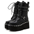 Fancy Officer Tormented Boots - Creepy Goth