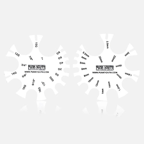 1PCS Ear Stretching & Piercing Balm + 1PCS Size Measure Tool