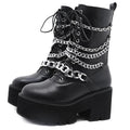 Riff Chunky Platform Boots - Creepy Goth
