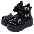 Black Eve Mary Jane Shoes - Creepy Goth
