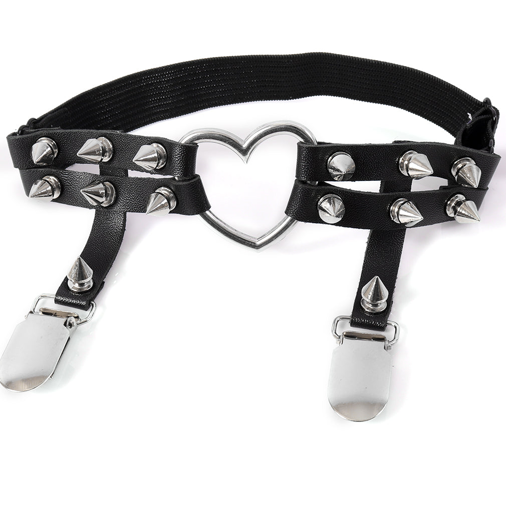 Punk Heart Garter Harness