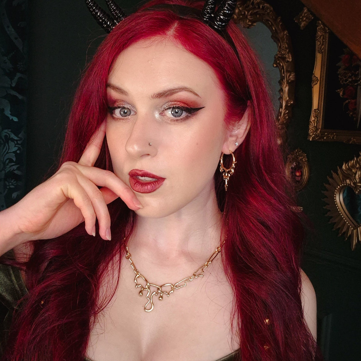HELLFLAME BLADE EARRINGS