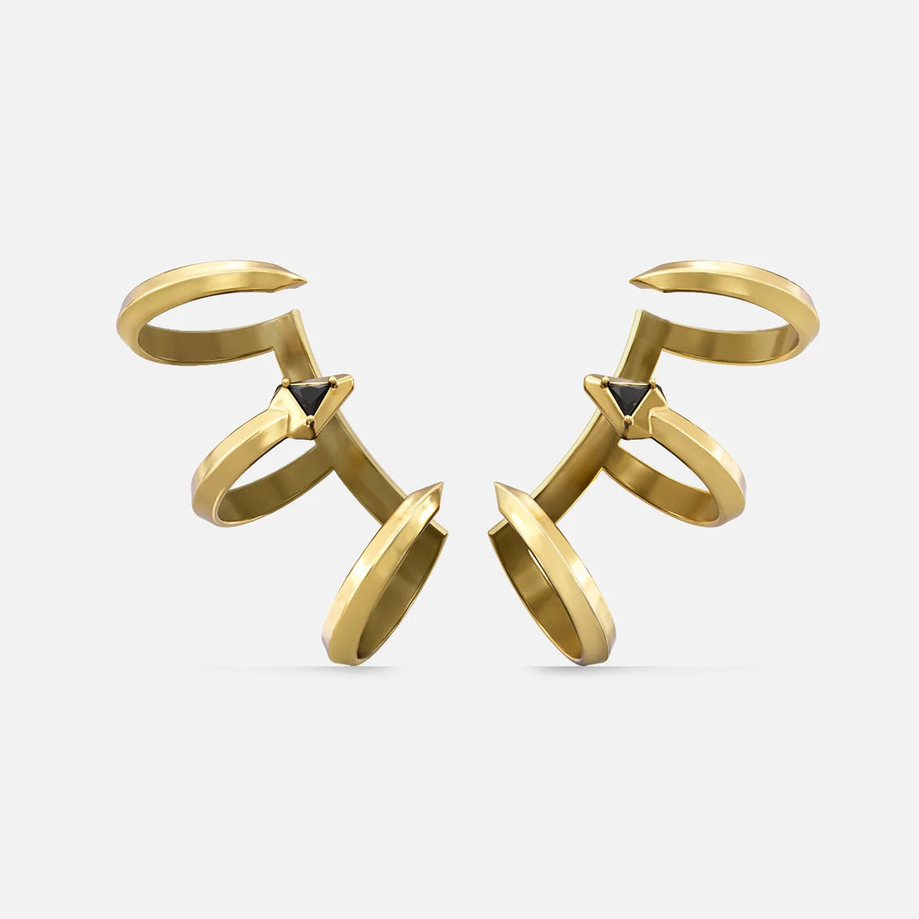 TWIN FANG EAR CUFFS