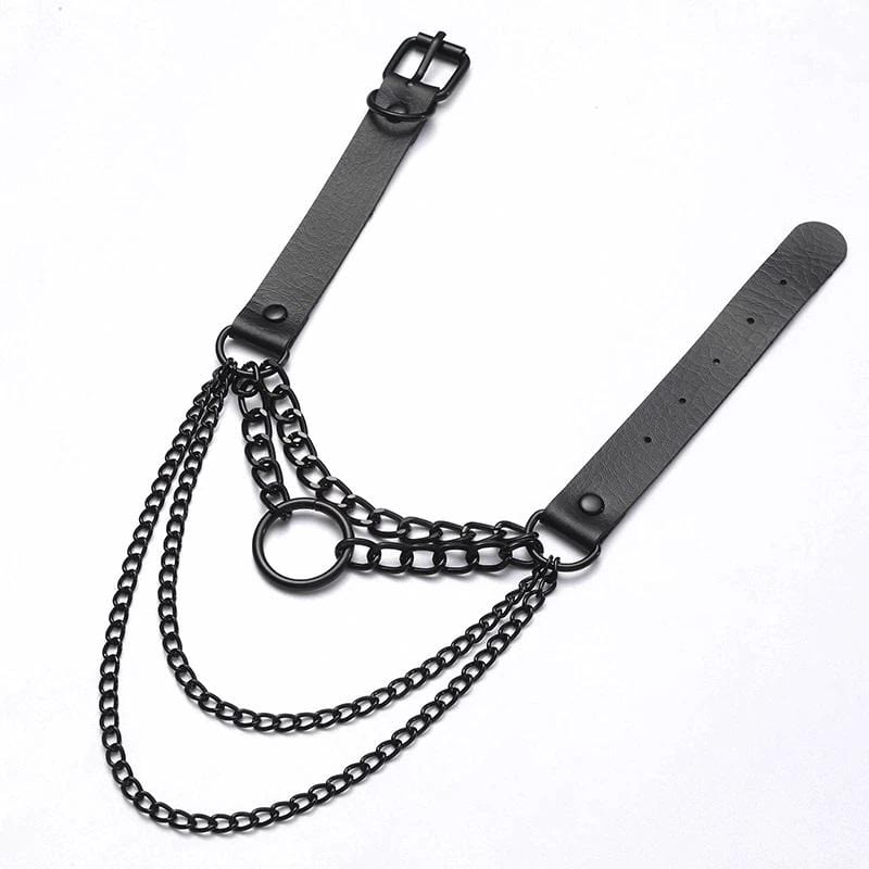Gothic Layered Chain Choker