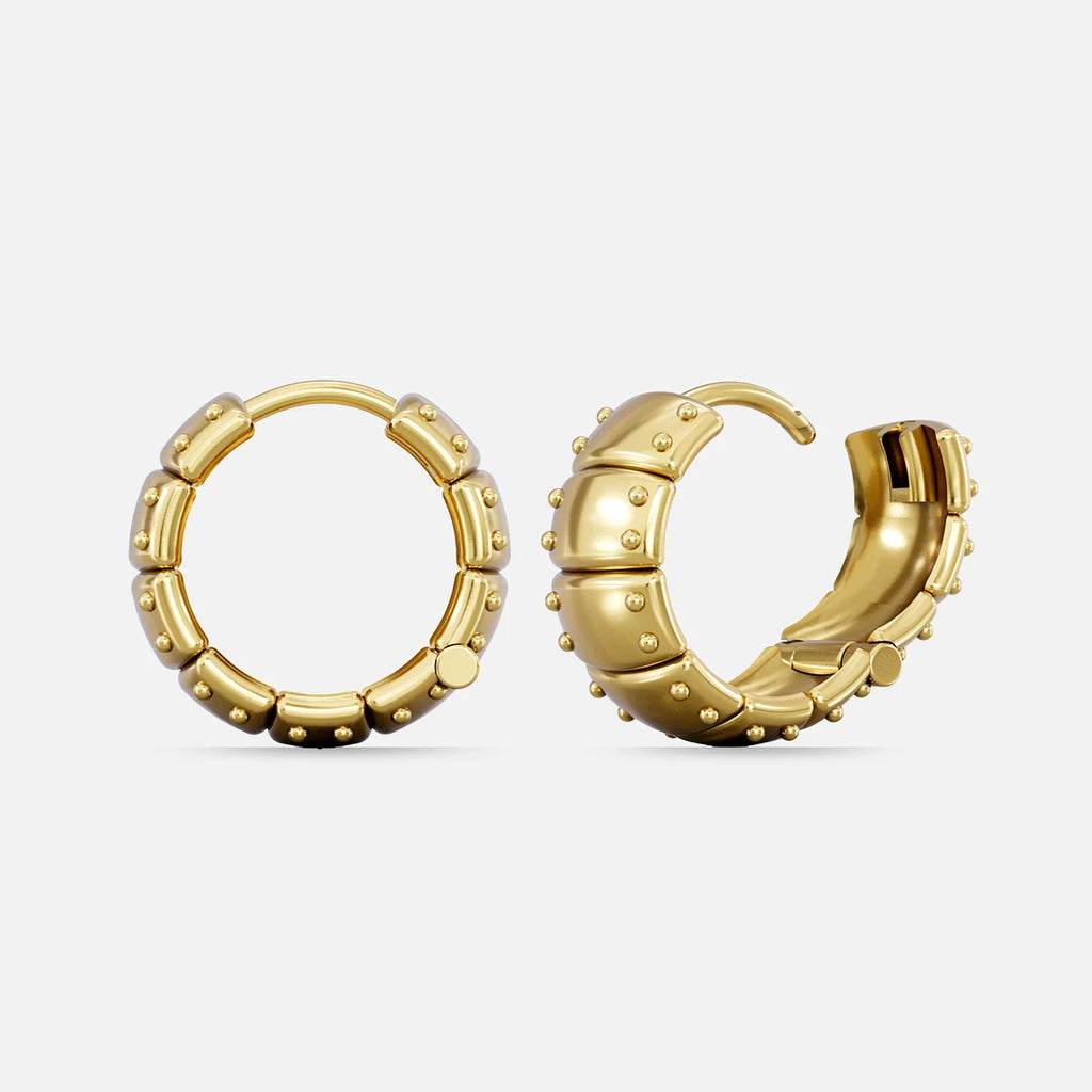 LAMINAR PLATE HOOP EARRINGS