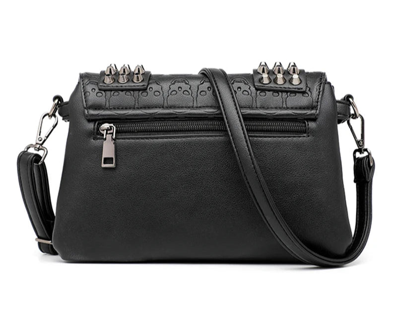 Hemlock Studded Skull Clutch Bag