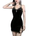 Women's Black Dress - primary photo, shown with a person (1 of 3)