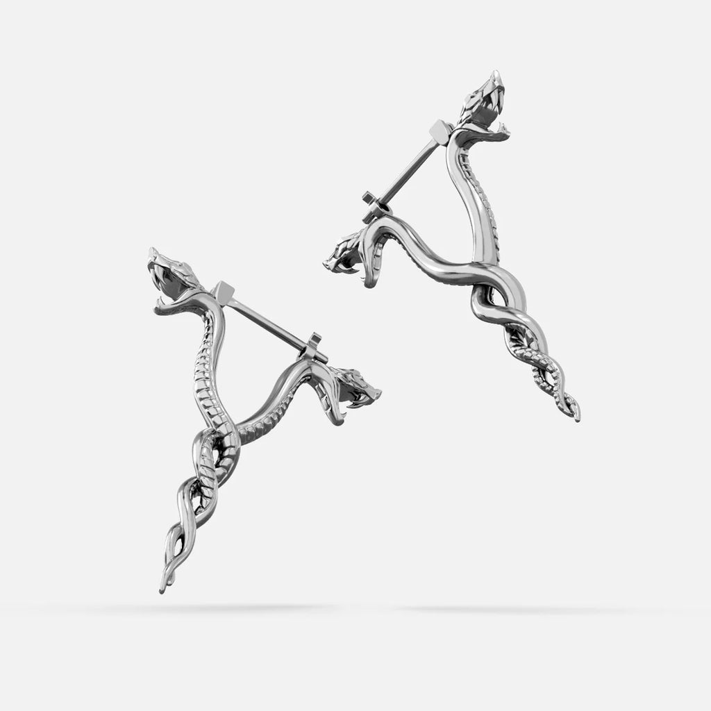 DUAL SERPENT EARRINGS
