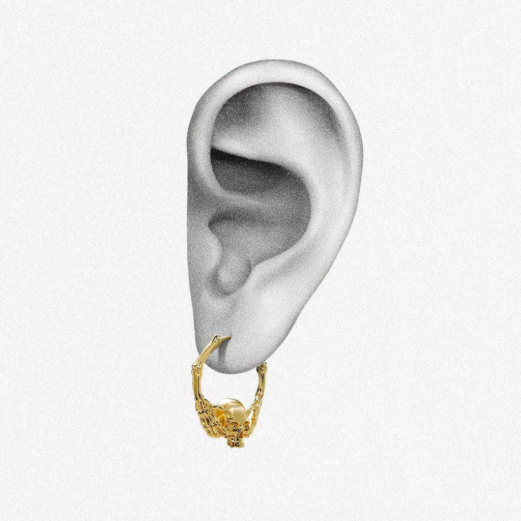 BONEGRIP SKULL EARRINGS