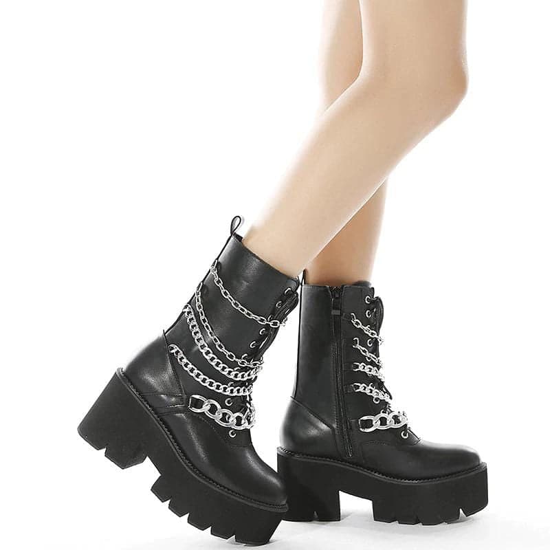 Riff Chunky Platform Boots