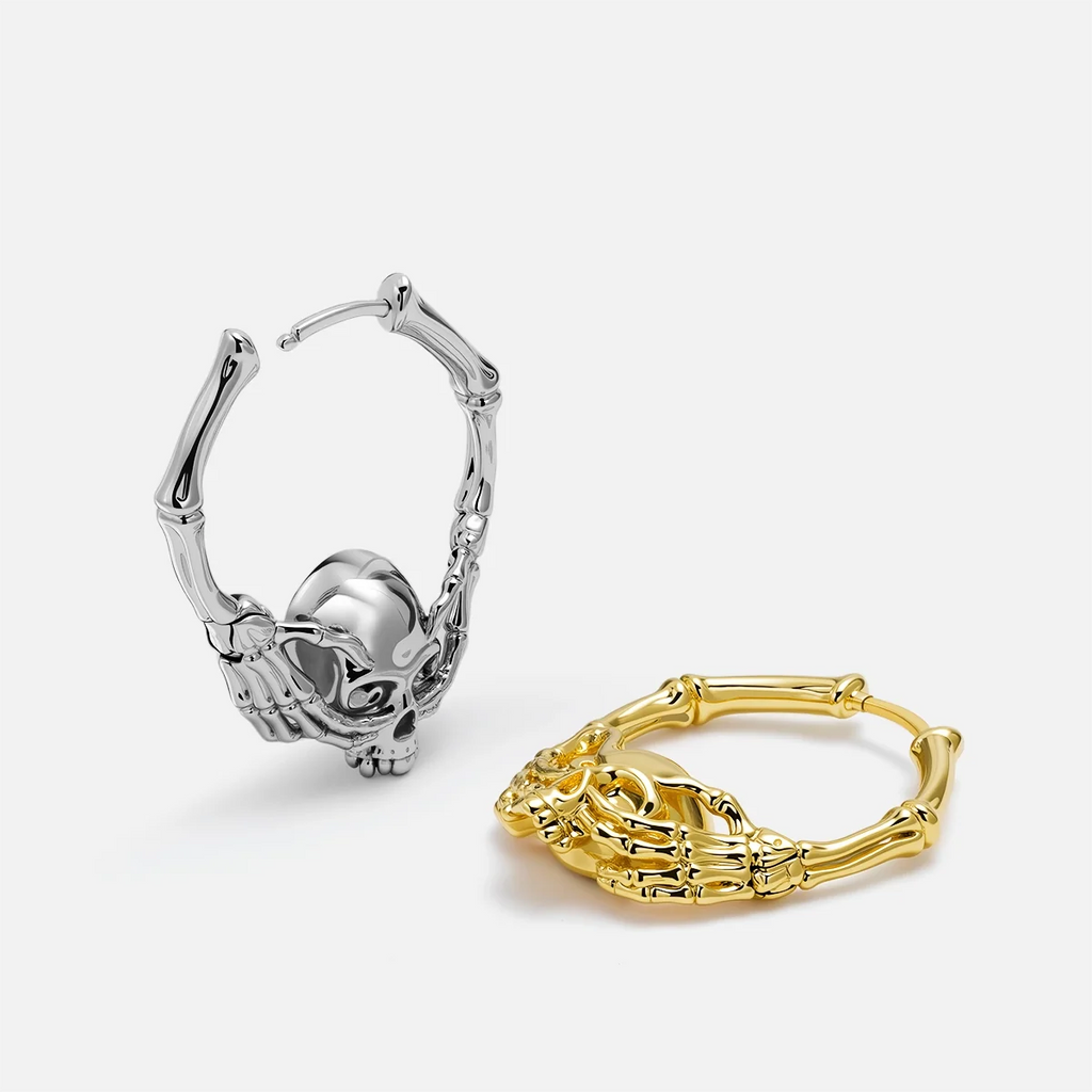 BONEGRIP SKULL EARRINGS