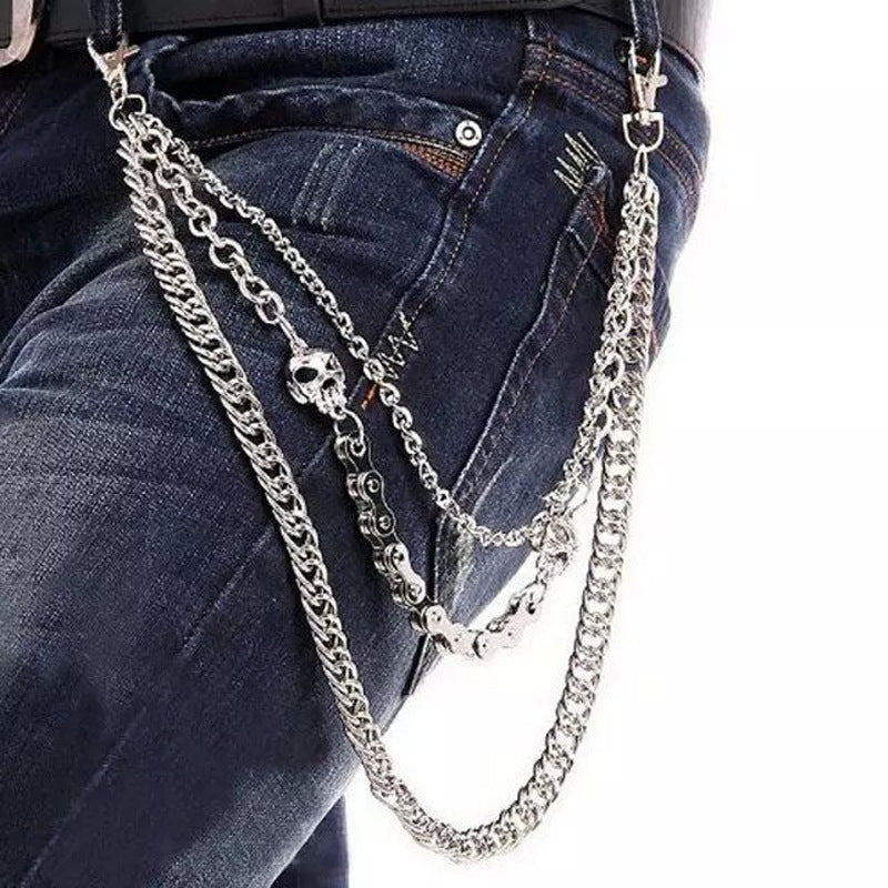 Silver Skull Belt Chain - primary lifestyle photo (1 of 4)