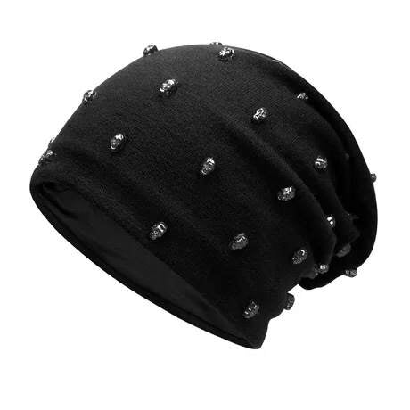Skull Punks Beanie - front studio view (1 of 2)