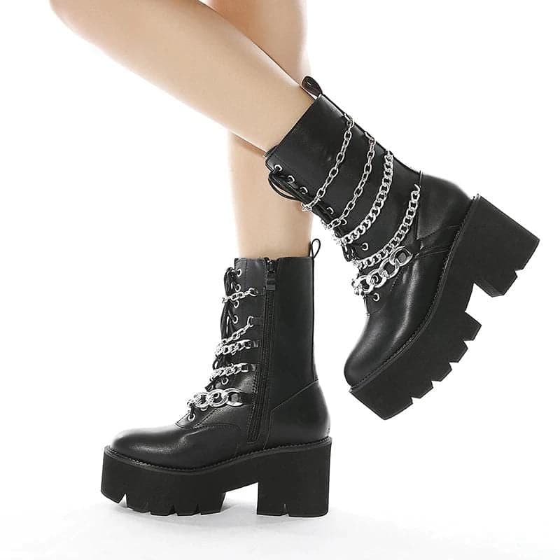 Riff Chunky Platform Boots