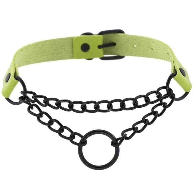 Lady Punk Chain Choker - Creepy Goth