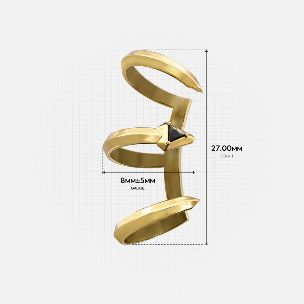 TWIN FANG EAR CUFFS