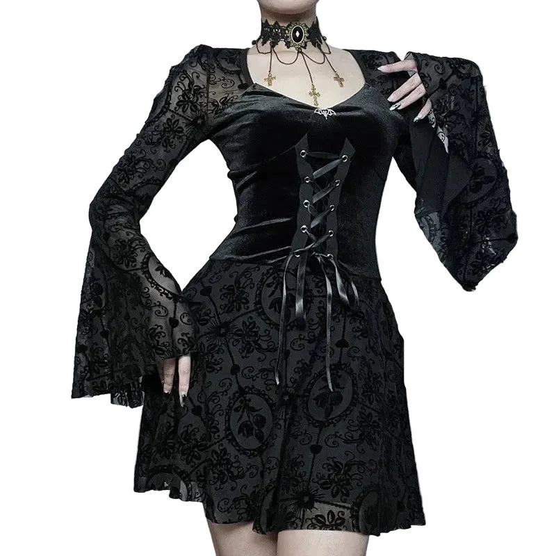 Nocturne Lace Corset Gothic Dress - primary lifestyle photo (1 of 4)