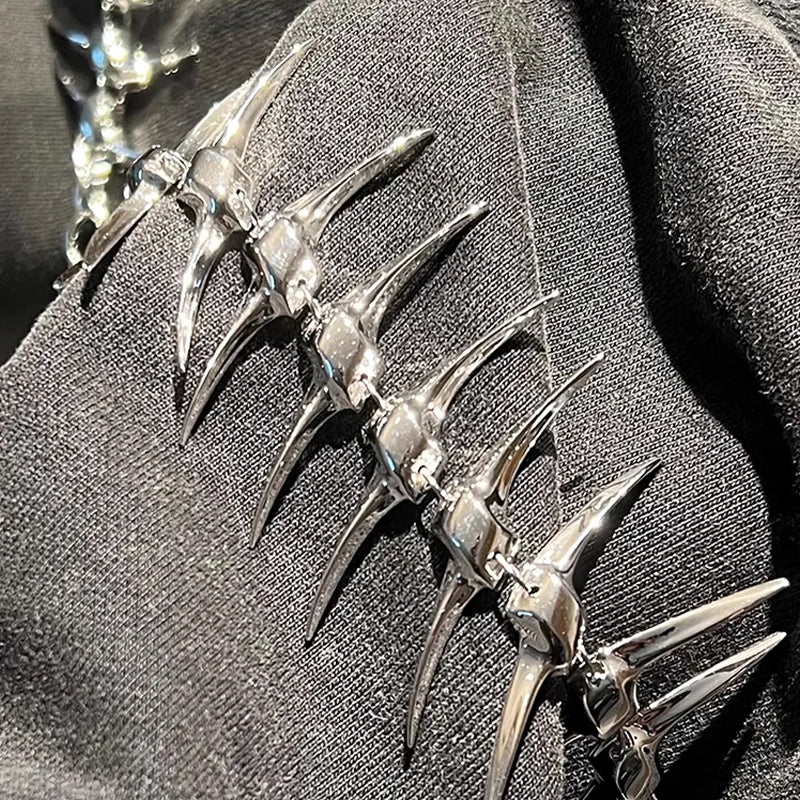 Silver Gothic Claw Cuff Bracelet