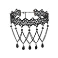 Forbidden Love Sexy Beaded Choker - Creepy Goth