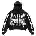 Unisex Skull Hoodie - front studio view
