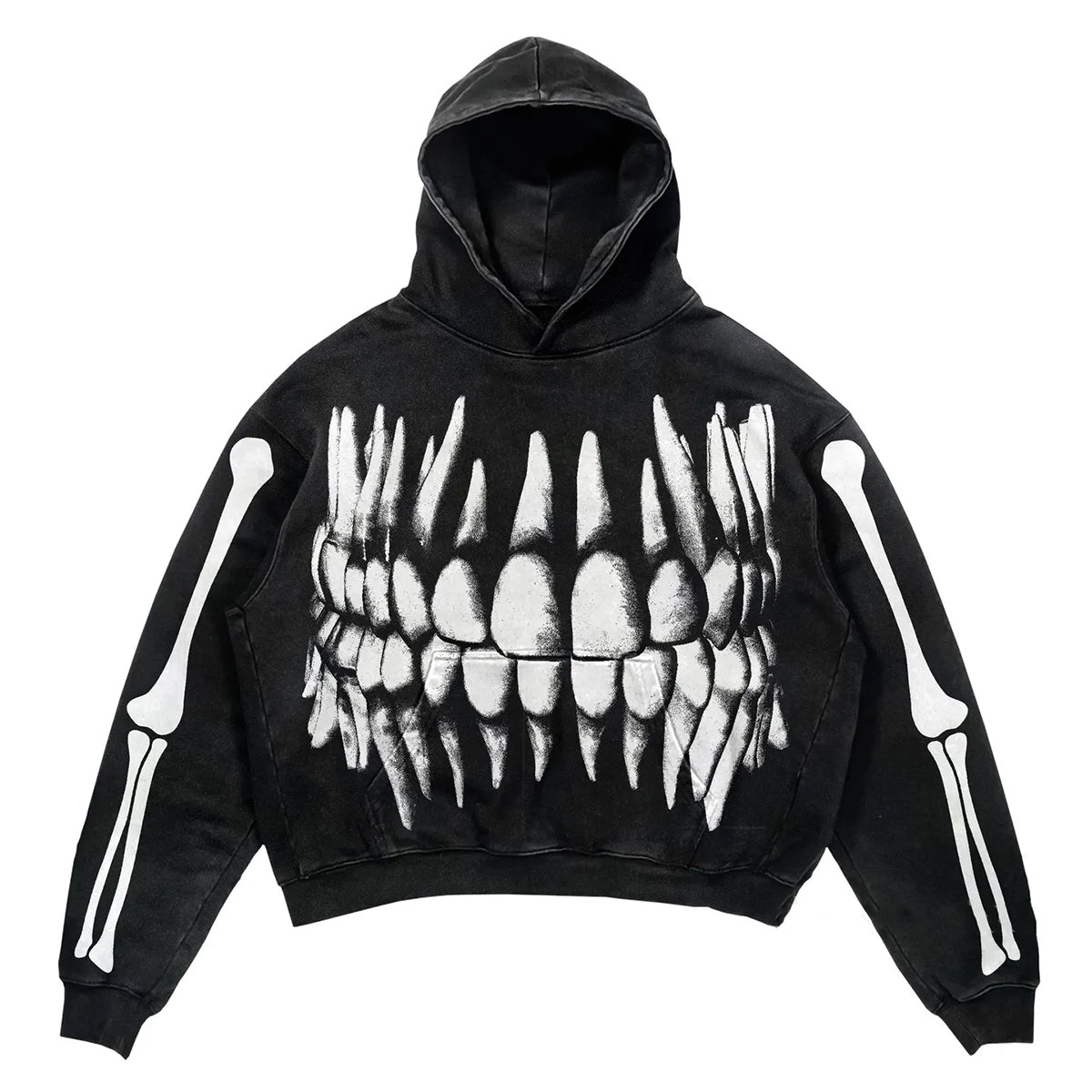 Unisex Skull Hoodie - front studio view