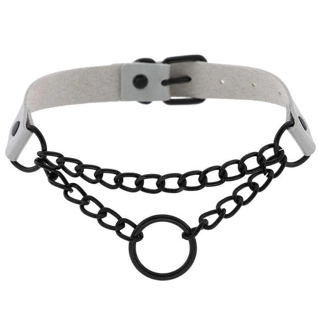 Lady Punk Chain Choker - Creepy Goth