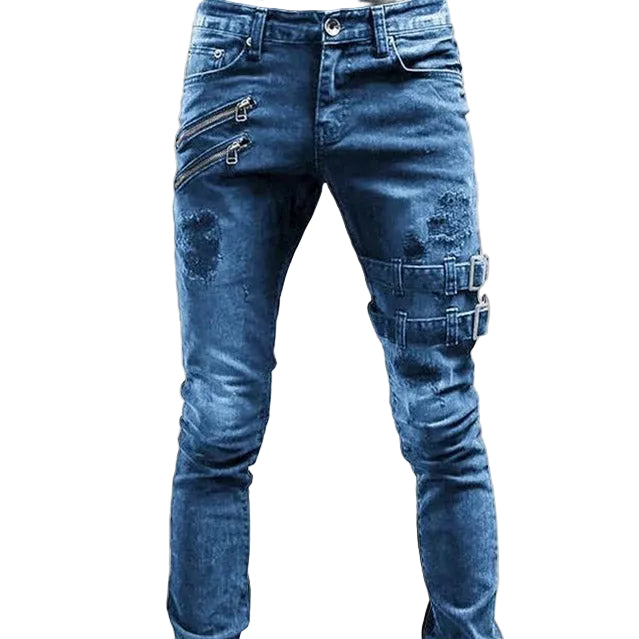 Gothic Buckle Jeans - alternate lifestyle view (2 of 3)