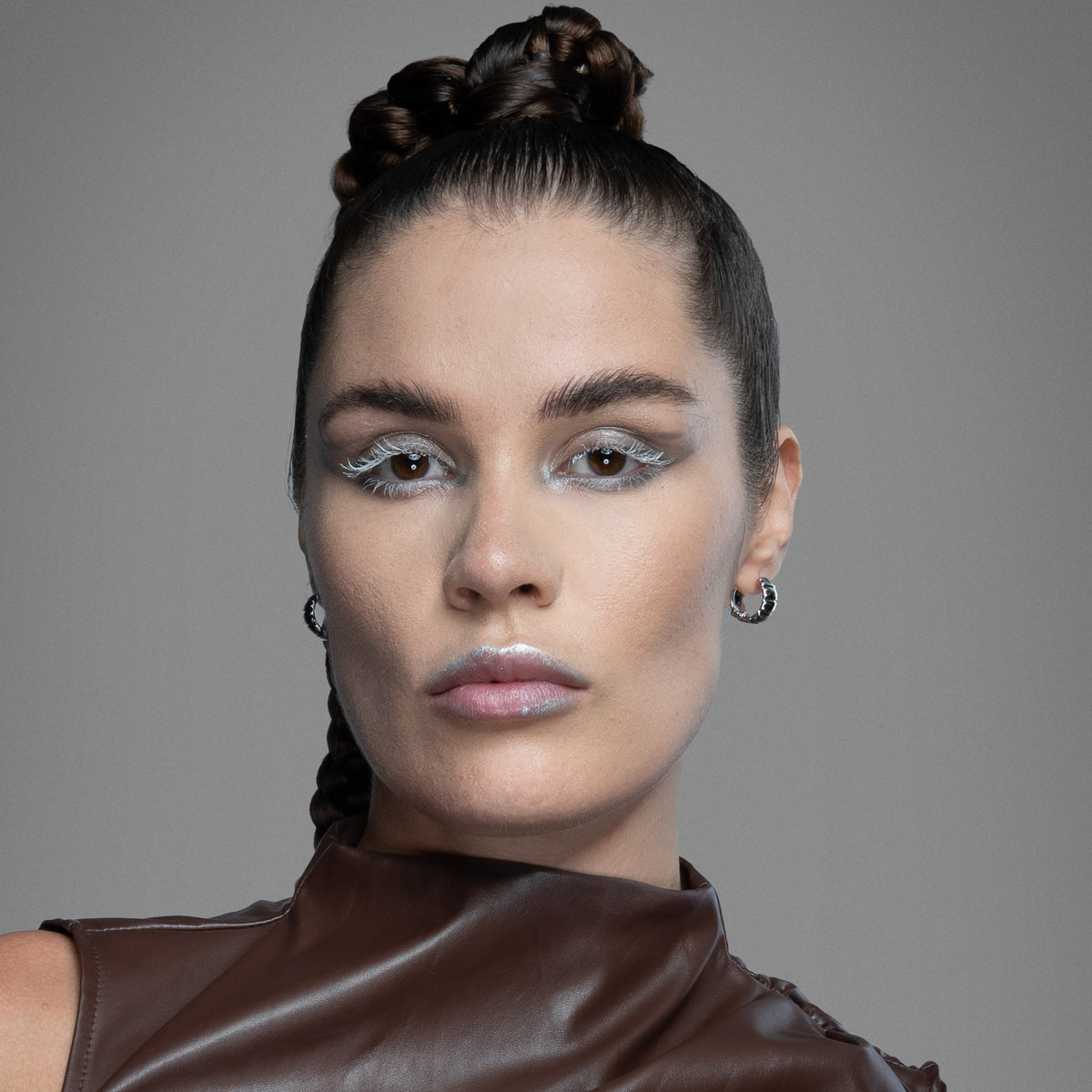 LAMINAR PLATE HOOP EARRINGS