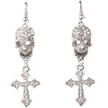 Skull Cross Earrings - front studio view (1 of 2)