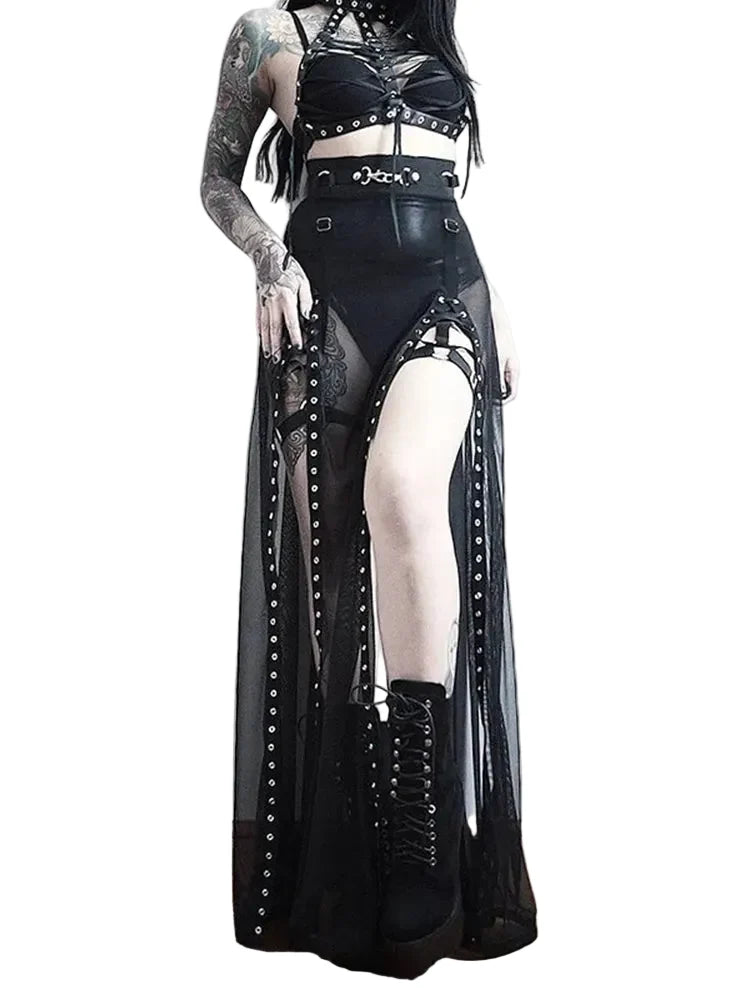 Gothic Mesh Skirt