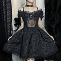 Gothic Party Dress - back view on a person (4 of 4)