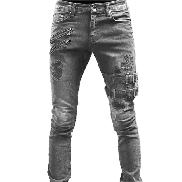 Gothic Buckle Jeans - alternate lifestyle view (3 of 3)