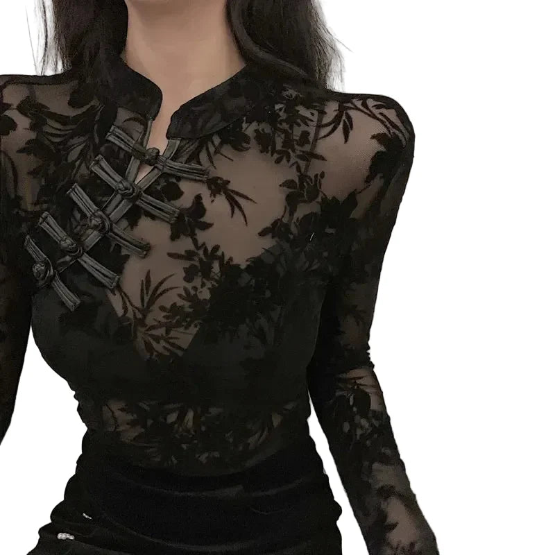 Gothic Blouse Top