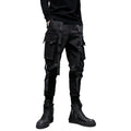 Men's Black Multi-Strap Tapered Cargo Joggers - primary lifestyle photo (1 of 3)