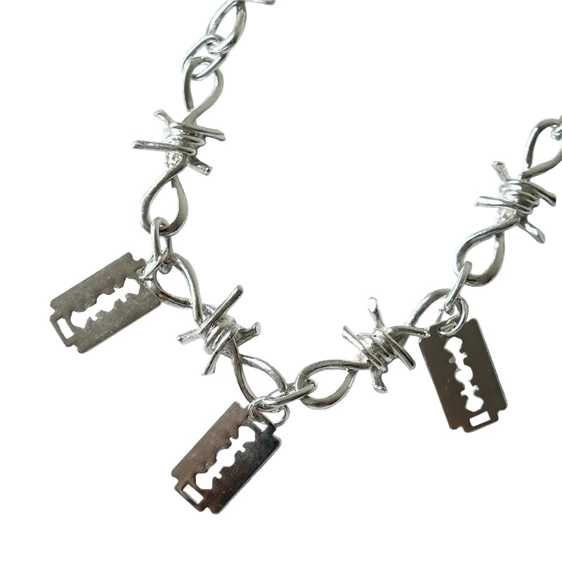 Razor Blades Necklace Chain