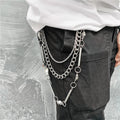 Triple Hardware Belt Chain Men's Wallet Chains