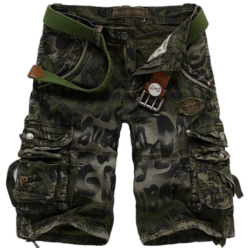 Gothic Camo Shorts - front studio view (1 of 4)