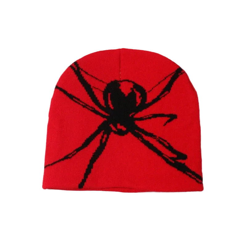 Men's Spider Beanie - alternate view, shown with a person (3 of 3)