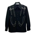 Men's Gothic Chain Shirt Black - front studio view (1 of 4)