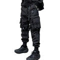 Men's Black Techwear Tactical Cargo Pants - primary lifestyle photo (1 of 3)