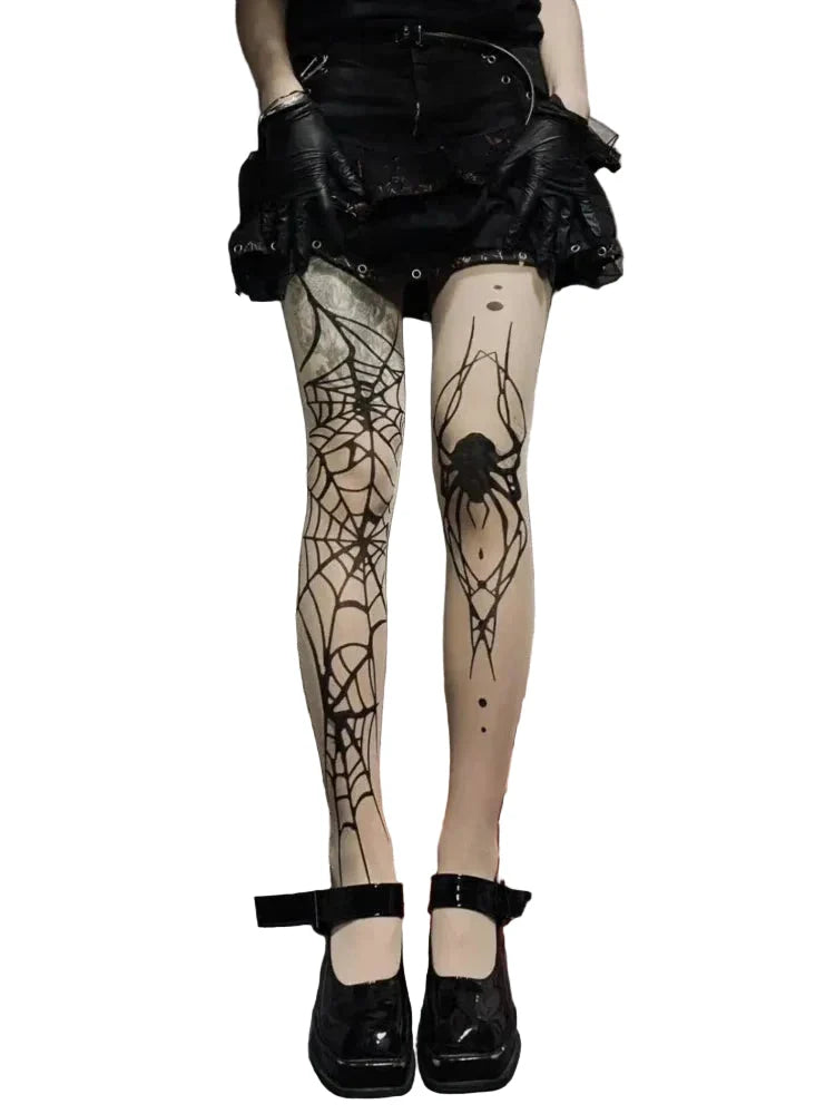 Darkscript Printed Stockings tights