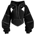 Cropped Pullover Hoodie - front studio view (1 of 4)