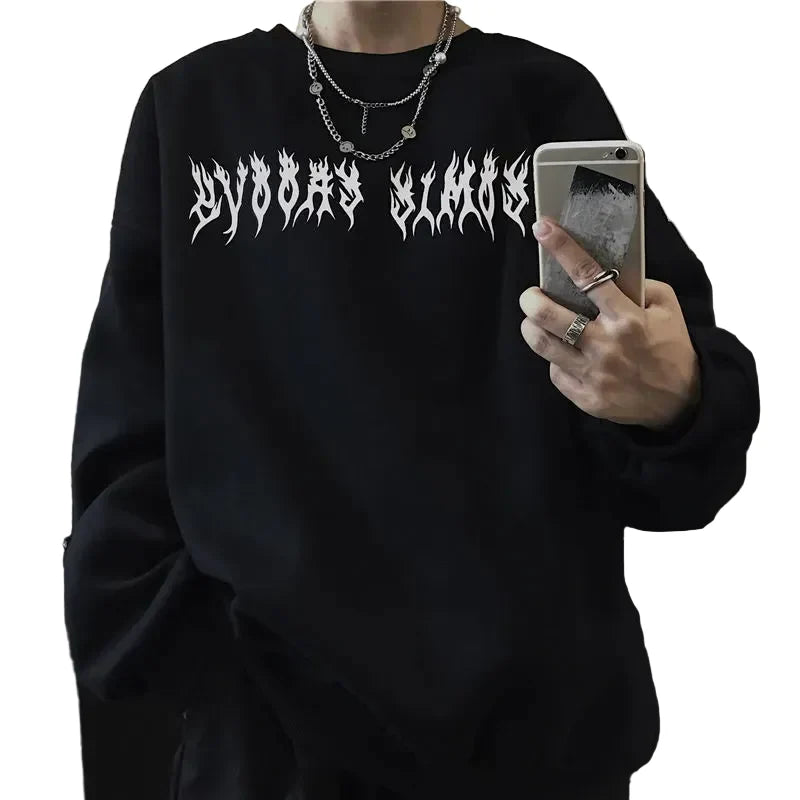 Black Spine Graphic Hoodie