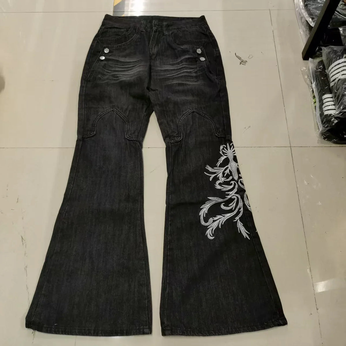 Patchwork Rebellion Flare Jeans