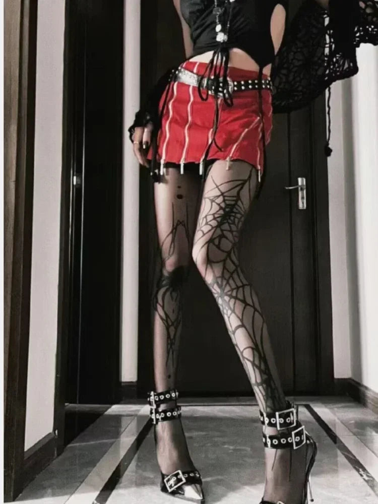 Darkscript Printed Stockings tights