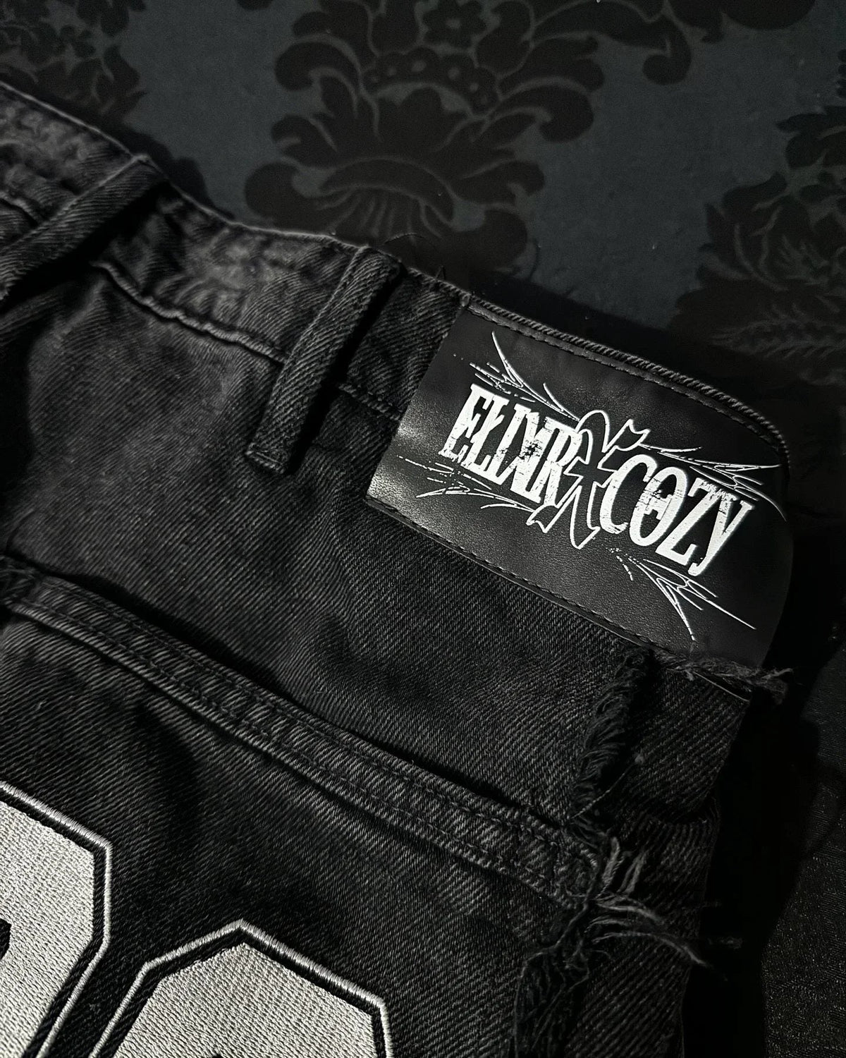 Furbound Barrel faux fur jeans