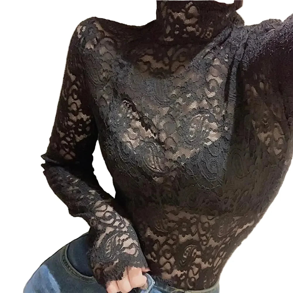 Black Gothic Long Sleeve Top